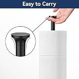niffgaff Free-Standing Toilet Roll Holder Black Stainless Steel Modern view 6