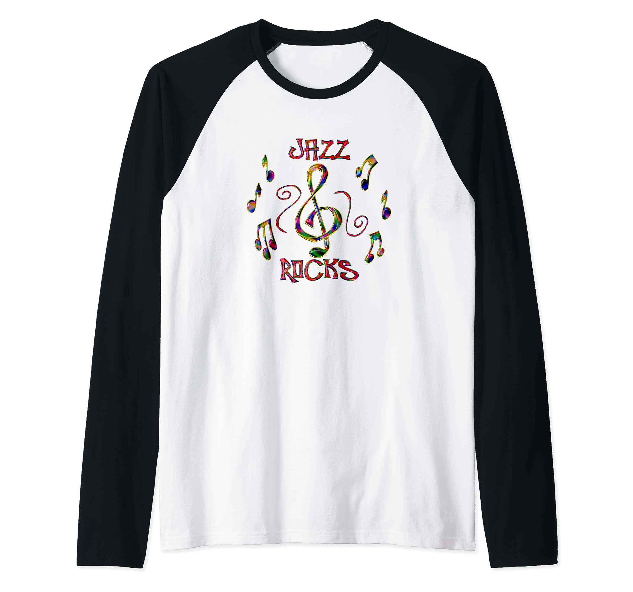 Jazz Rocks Raglan Baseball Tee