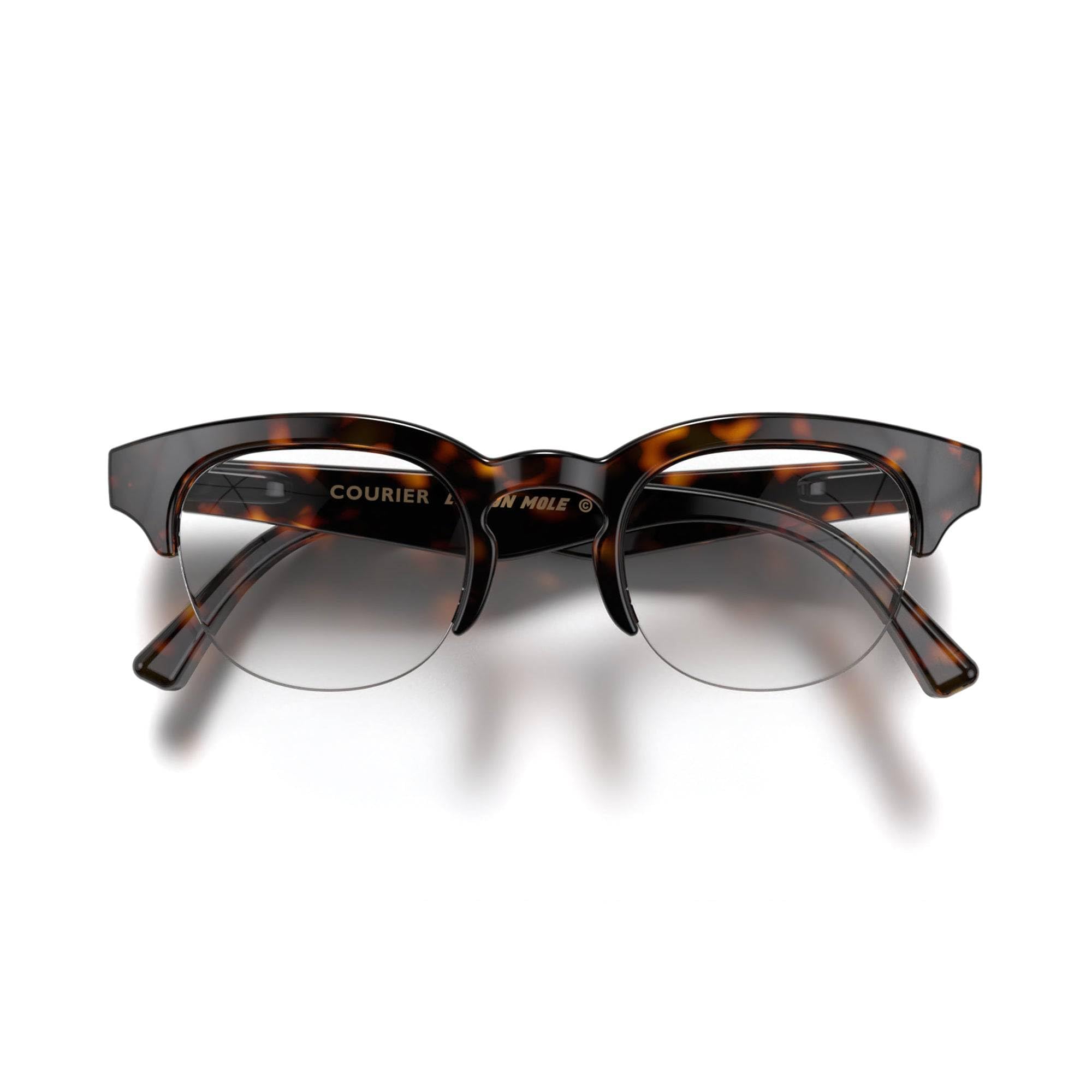 LONDON MOLE® Courier reading glasses | Classic vintage browline readers | Men’s Women’s Unisex | Spring hinges
