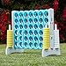 ECR4Kids Jumbo 4-to-Score Giant Game Set - Oversized 4-in-A-Row Fun for Kids, Adults and Families - Indoors/Outdoor Yard Play - 4 Feet Tall - Sky Blue