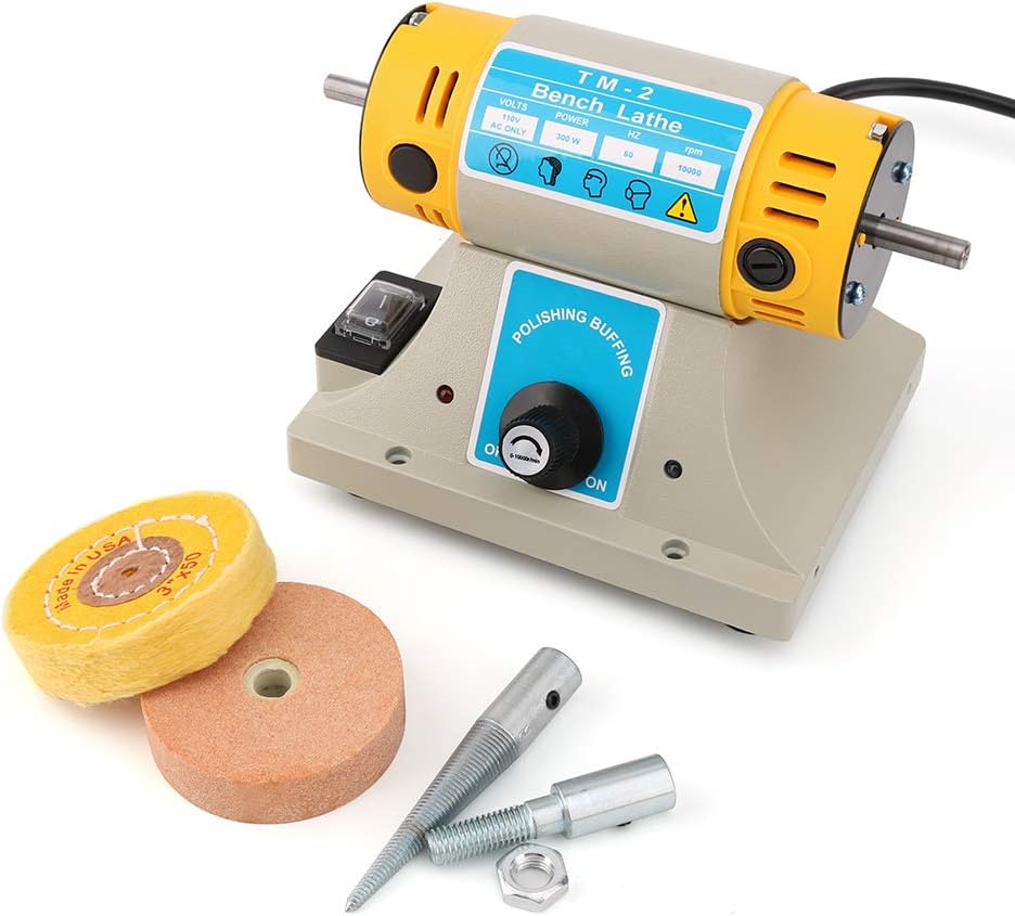 110V Buffing Polisher Machine Bench lathe Jewelry Grinder Mill