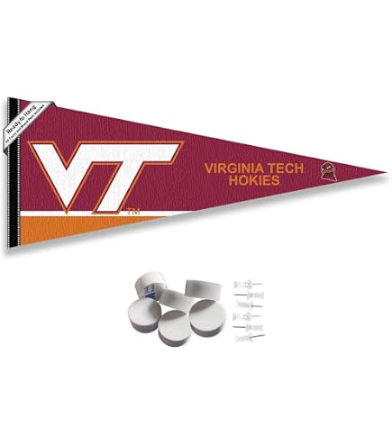 Bandiera Da Giardino Wincraft Virginia Tech Hokies Retro Throwback 31,8x45,7 Cm, Doppia Faccia, Ufficiale NCAA