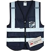 Salzmann Multi-Pocket Working Vest - Reflective Vest - Made with 3M Reflective Material