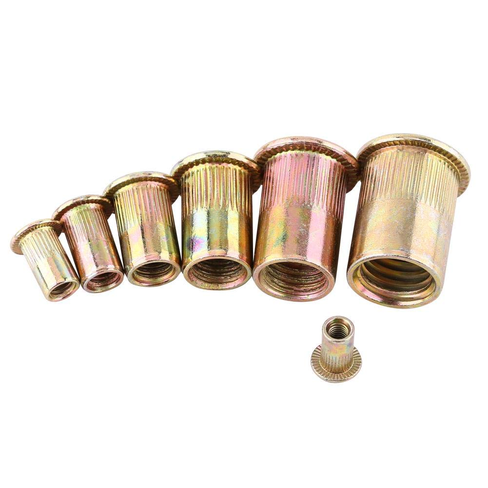 Hilitand Rivet Nut, M3-M12 Carbon Steel Rivnut, Flat Threaded Rivet Nut, Flange Rivnut Nutsert Fastener (M12x20pcs)