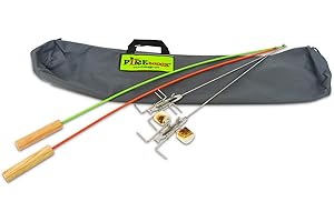 Firebuggz Fishing Pole Campfire Roasters Bundle Packs Campfire Roasting Sticks Outdoor Firepit Tools