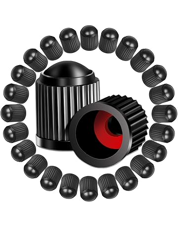 Tire Caps For Cars, Teenitor 30 Pcs Plastic Valve Stem Caps With Rubber Ring Gasket Universal Fit Size Air, Tire Caps For Cars