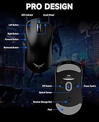 VGN F1 Wireless Gaming Mouse, 26,000 DPI, High