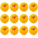 Fun Express Rubber Ducks Beach Balls, 11 Inch, Set of 12 | Inflatable Duck Pool Toys for Kids, Perfect for Cruise Ships, Pool Party Decorations &amp; Beach Games, Bulk Water Toys Bundle