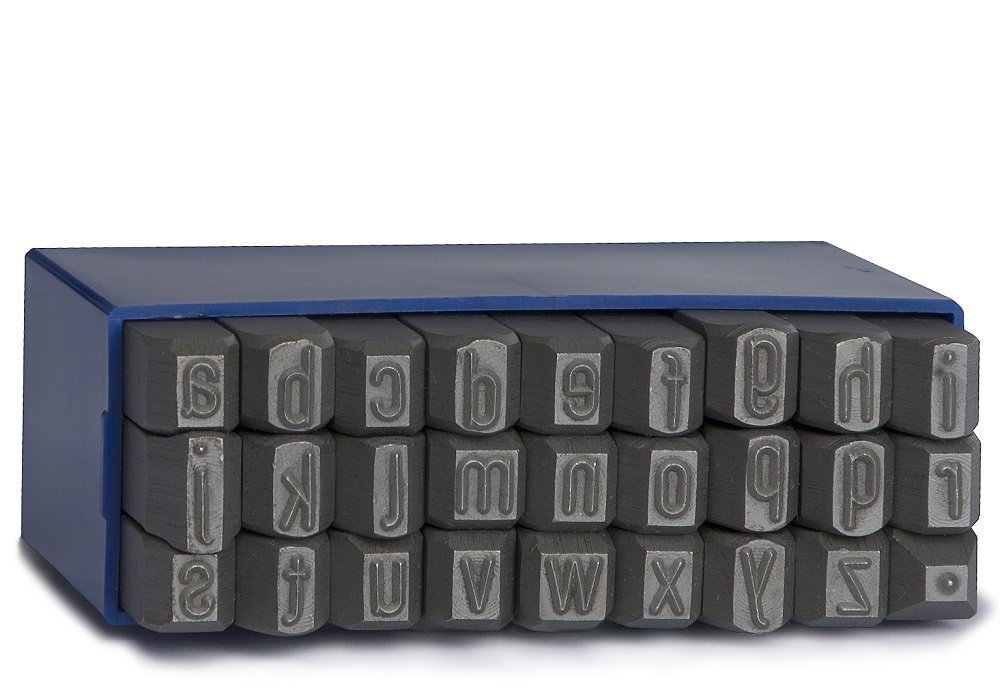 GRAVUREM -S Letter Punch Stamp, Embossing Stamp, Letters - Small Letters a-z / 8 mm