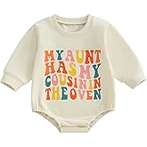 Ayalinggo Baby Announcement Outfit Infant Newborn Long Sleeve Big Cousin Sweatshirt Romper Auntie Pregnancy Reveal Outfits