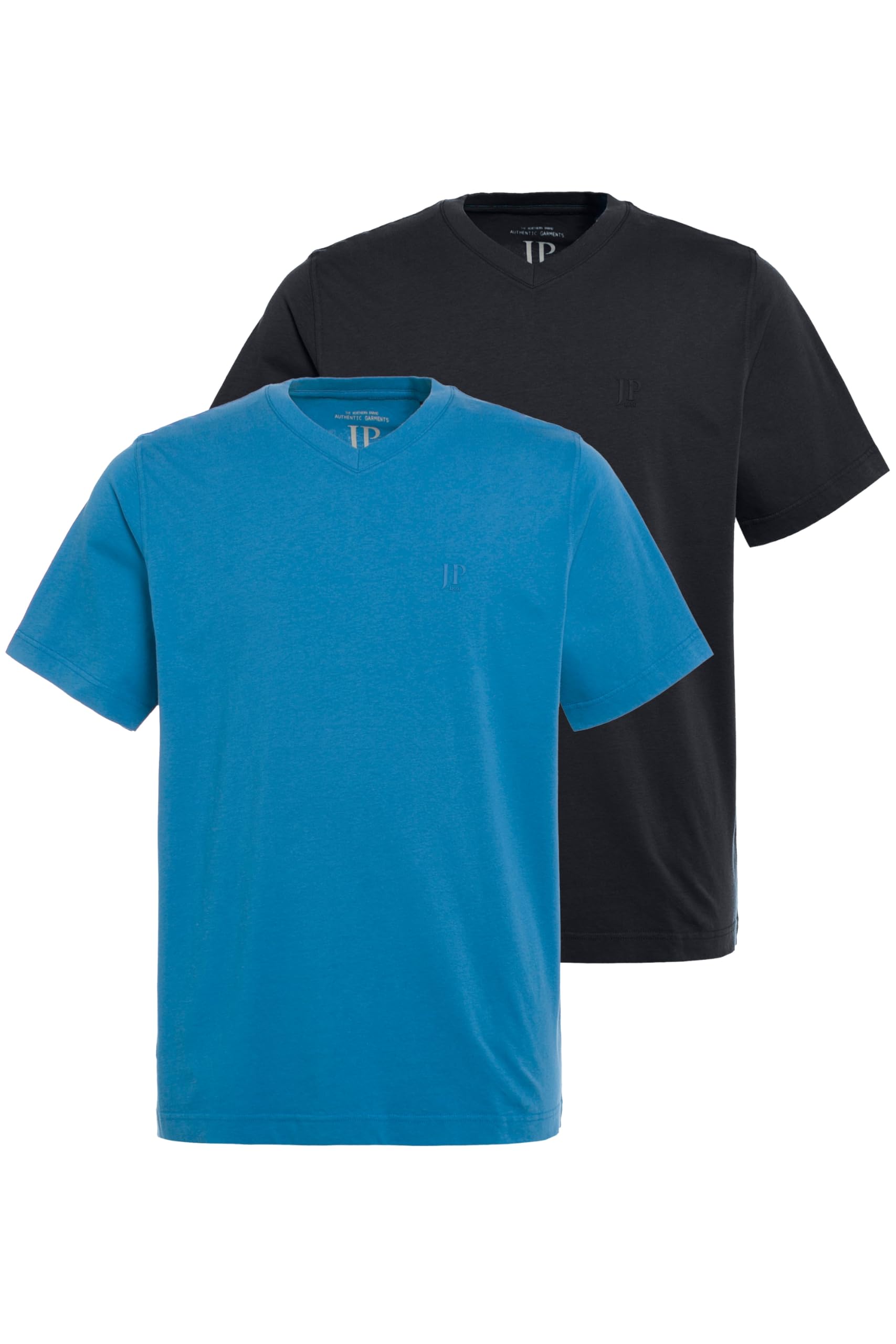 JP 1880 Men's V-Shirts T, Steel Blue, XL