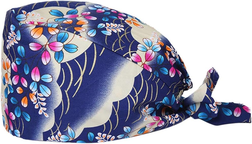 Surgical Scrub Cap Adjustable Medical Doctor Nurse Bouffant Hat Surgery Sweatband Turban