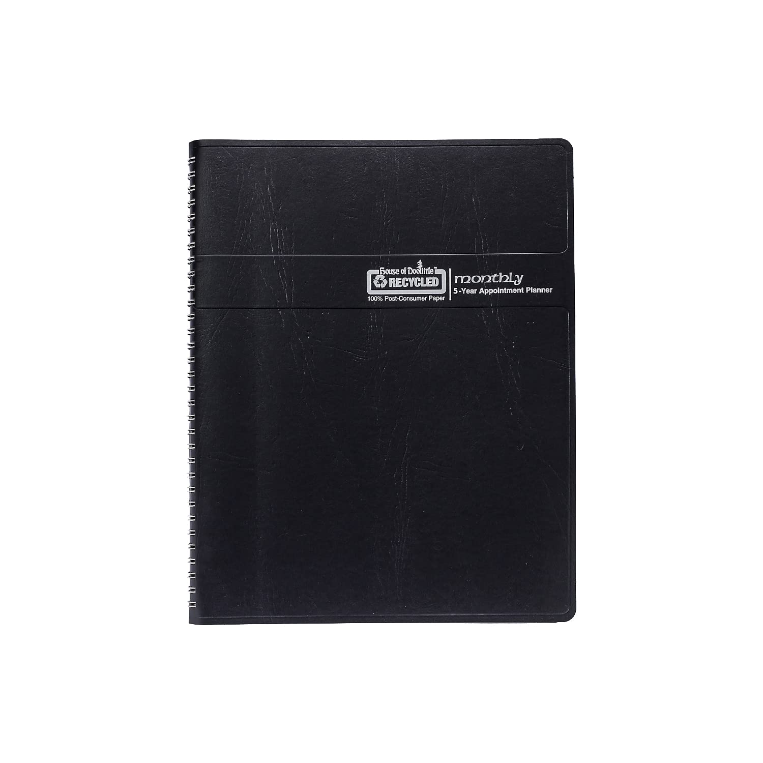 House of Doolittle 2023-2027 Monthly Calendar Planner, 5 Year, 8-1/2 x 11 Inches, Black (HOD262502-23)