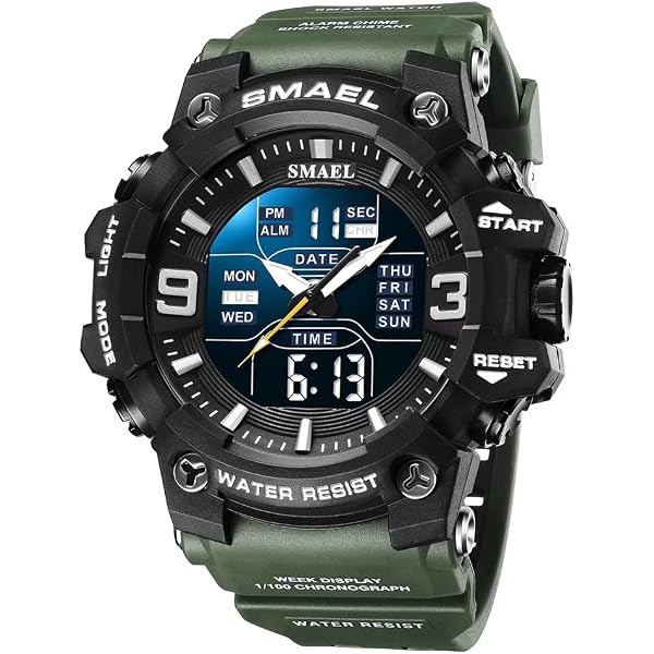thumbnail interactive-video image 1 of Skmei Men's Digital Watches Three Time Zones Led Chronograph Waterproof... 1 of 12