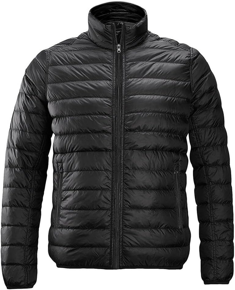 redder Heated Jacket Lightweight Cotton Puffer Jacket Men Black Man - No Battery