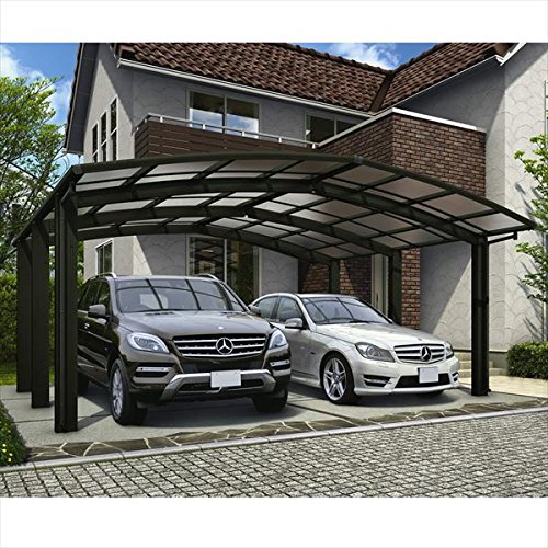 人気特価 Mサイズ 2台用 アルミカーポート Hcs R S 熱線遮断ポリカーボネート屋根 ハイロング H28 M51 2525 M合掌セット レイナポートグラン50 Ykkap 全国配送 カームブラック B07d5r12qt 本体カラー カームブラック カーポート車庫 Www Sims Moe