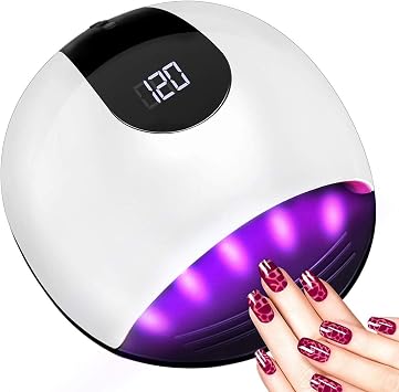 72w Lampe Uv Sèche Ongles Aiemok Uv Led Séchoir à Ongles Professionnel Lampe Uv Ongles Portable Polymériser Lampe Uv Ongles Gel Avec Avec 4