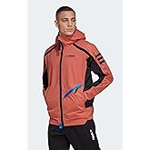 adidas Men's Terrex Utilitas Rain Jacket, Magic Earth/Magic Earth/Black