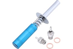 Hobbypark RC Igniter & Medium Hot Glow Plugs No.4 N4 Replace OS 8 Super Duty Spark Engine Parts for Traxxas Redcat RC Nitro Car Truck Off Road Buggy