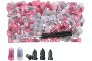 BlesConi 100PCS Tire Repair Nails for Flat Tires, Rubber Puncture Repair Kit Compatible with Car, Motorcycle, Truck, ATV