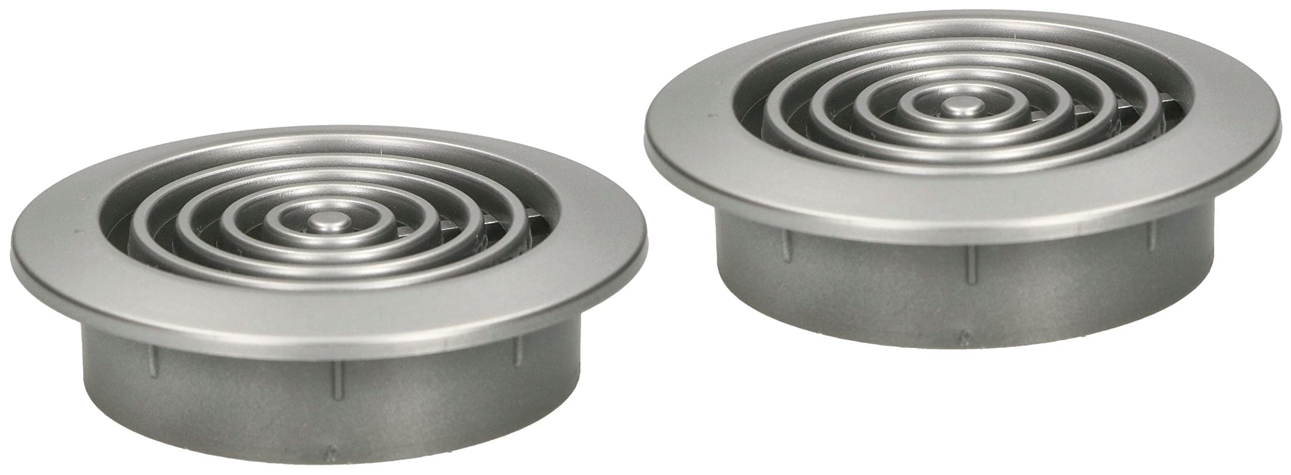 KOTARBAU® Ventilation Grille Colour Round Diameter Size Name with Insect Screen (45 mm, Silver Satin)