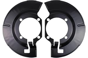 Roneeson Front Left and Right Side Brake Dust Shield Backing Plate Splash for Dodge Ram 2500 2003-2008, Ram 3500 2003-2008