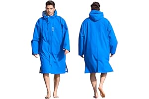 Owntop Swim Parka Windproof Surf Coat Men Women- Waterproof Surf Poncho- Oversized Warm Swim Parka Kid Youth Adult