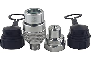 LSQ KZE-B-03 3/8'' NPT 10,000PSI Hydraulic High Pressure Quick Connect Coupling Quick Coupler Set Replaces Enerpac C-604