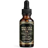 Max Out Afro Ayiti Herbal Massage Oil, 2 Fl Oz (60mL) - Natural Botanical Formula