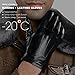 Harrms Leather Gloves for Mens, Full-Hand Touchscreen Mens Warm Cold Weather Gloves for Texting Driving Gift (2XL-9.8