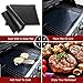 Barbecue mat (Set of 5), Grilldom High Quality and Reusable BBQ Grill Mat, Teflon Non-stick 0.2mm, 40x33cm