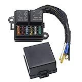 Pre-Wired Fuse Relay Box, 2 4-Pin 80A Relay Slots