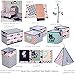 Bacati Emma Aztec 10 Piece Nursery-in-a-Bag Cotton Percale Girls Crib Bedding Set with Bumper Pad, Coral/Mint/Navy
