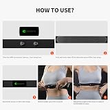 CooSpo H9Z Heart Rate Monitor Chest Strap Bluetooth 5.0 ANT+ Rechargeable view 8