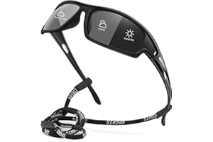 AWGSEE Polarized Sports Sunglasses for Men 100% UV Protection Wrap Around Unbreakable Sun Glasses for Fishing Driving