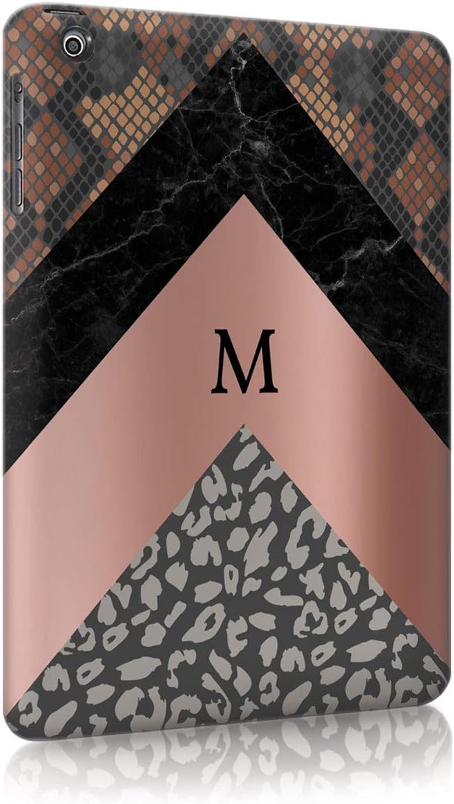 Personalised iPad 2/3/4 Tirita Case Hard Cover PRINTED GLITTER, NO REAL GLITTER Animal Print Snake Rose Gold Leopard Skin Custom Initials Name
