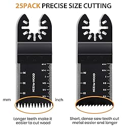 CONNOO 50 Pack Oscillating Saw Blades, Multitool