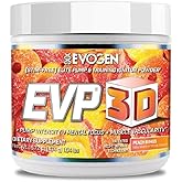 Evogen EVP-3D | Extreme Pre-Workout Pump Ignitor, Arginine Nitrate, Citrulline, Beta-Alanine, Lions Mane | Peach Rings | 40 Servings