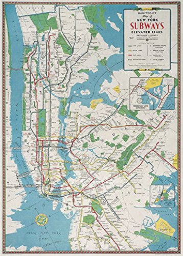 Cavallini Decorative Paper - New York City Subway Map 20