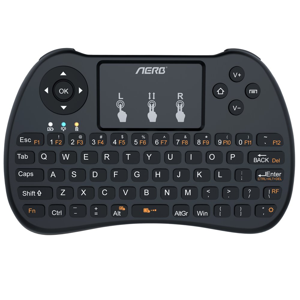 Aerb 2.4Ghz Wireless Mini Keyboard with Mouse Touchpad for PC, Pad