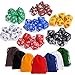 Kuuqa DND Dice Set Polyhedral Game Dice Set with Dice Bags for Dungeons and Dragons DND D&D MTG RPG Card Games D% D20 D12 D10 D8 D6 D4, 7 x 7 (49 Pieces)