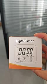 Houdian Digital Kitchen Timer with Magnetic Backing & Stand, Count Up/Down view 7