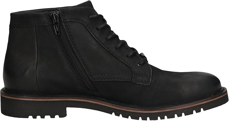 Herren Schlupfstiefel, Männer Stiefel Kaltfutter,kaltgefüttert,Winterstiefel,Winterschuhe,uebergangsschuhe,Black/Black (1010),43 EU/EU UK