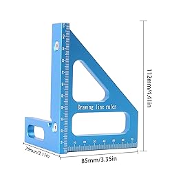 KETIPED 3D Multi-Angle Measuring Ruler,45/90 Degree