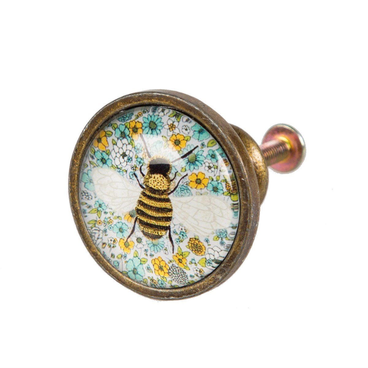 Sass & Belle Summer Floral Bee Drawer Knob