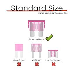 (25Pcs) 3 Amp Standard Car Fuses, 3A Automotive