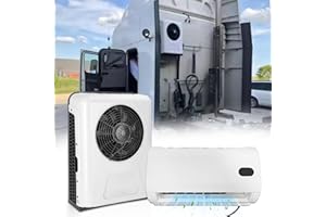 Mieligo 12V Air Conditioner w/Brushless Motor, Mini Split 12 Volt Air Conditioner, Semi Truck 12 Volt DC AC, Cooling Low Noise for Big Rig Sleeper, Semi Trucks, Pickup, Trucks, RV, Vans
