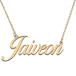 HUAN XUN Customized Custom Simple Any Name Necklace