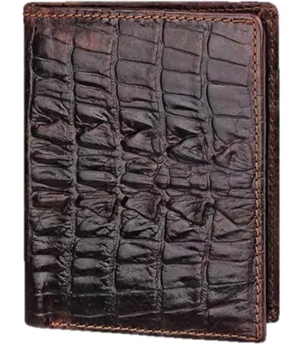 Amazon.com: Authentic Exotic Alligator Leather Men's Short Black