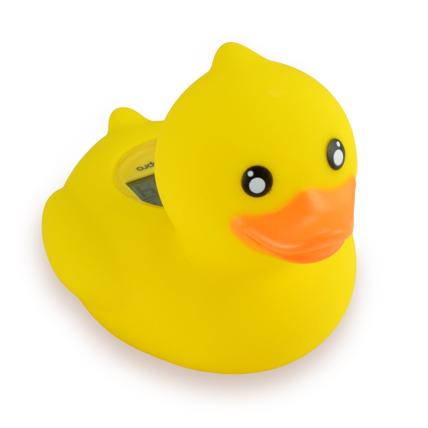 MeasuPro Rubber Duck Bath Thermometer with Clock, Stopwatch and Custom